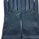 Leather gloves of lamb navy "CAPUCINE"