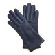 Gants en cuir d'agneau prune "CAPUCINE".