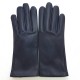 Gants en cuir d'agneau prune "CAPUCINE".