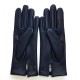 Leather gloves of lamb damson "CAPUCINE"