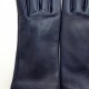 Leather gloves of lamb damson "CAPUCINE"