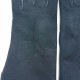Gants en cuir d'agneau lainé noir "ANASTASIA".