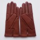 Leather gloves of lamb cognac RAPHAËL".