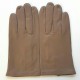 Leather gloves of lamb sand "RAPHAËL".