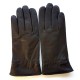 Leather gloves of lamb brown "MILO".