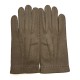 Gants en cuir de pécari taupe foncé "JOSEPH".