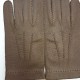 Gants en cuir de pécari taupe foncé "JOSEPH".