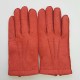 Gants en cuir de pécari rouge "PAUL".