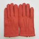 Leather gloves of peccary red "JOSEPH".
