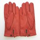 Leather gloves of peccary red "JOSEPH".