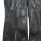 Gants en cuir d'agneau noir et blanc "GISELE".