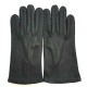 Leather gloves of peccary black "MICHEL".