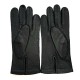 Gants en cuir de pécari noir "MICHEL".