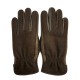 Leather gloves of peccary and alpaca "MOYRA"