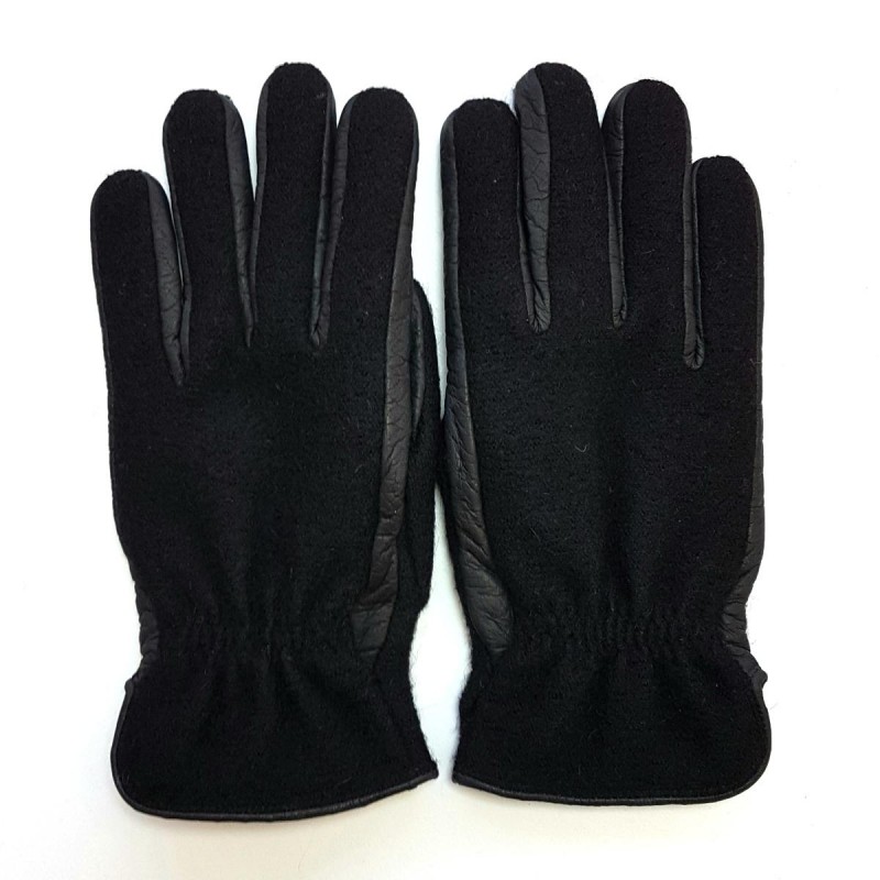 Gants cuir noir doublés laine pilote readytofly