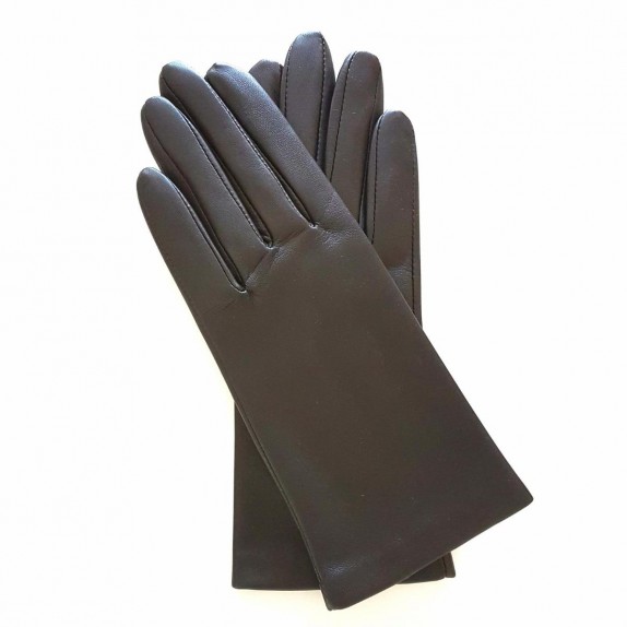 Leather gloves of lamb brown "CAPUCINE"