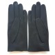 Leather gloves of lamb black "AUDREY".