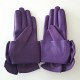 Leather gloves of lamb amethyst "PALOMA.