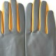 Gants en cuir d'agneau charcoal jaune"COLOMBE".