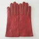 Gants en cuir d'agneau pj red cognac "COLOMBE".