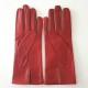 Gants en cuir d'agneau pj red cognac "COLOMBE".