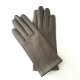 Gants en cuir d'agneau bronze "CAPUCINE".