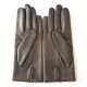 Leather gloves of lamb bronze "CAPUCINE".