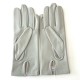 Leather gloves of lamb dove "CAPUCINE"