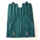 Leather gloves of lamb petrol "CAPUCINE"