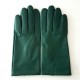 Leather gloves of lamb verde "CAPUCINE"