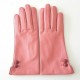 Gants en cuir d'agneau blossom rose antique "CLEMENTINE".