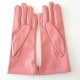 Gants en cuir d'agneau blossom rose antique "CLEMENTINE".