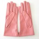 Leather gloves of lamb blossom rose antique "CLEMENTINE"