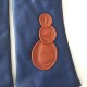 Gants en cuir d'agneau blue berry cognac " BOLLA".