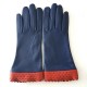 Gants en cuir d'agneau blue berry chilly " ONDA".