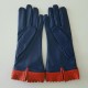 Gants en cuir d'agneau blue berry chilly " ONDA".