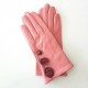 Gants en cuir d'agneau blossom rose antique "LILA".