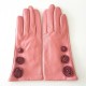 Gants en cuir d'agneau blossom rose antique "LILA".