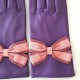 Gants en cuir d'agneau amethyste rose antique blossom "SOFIA".