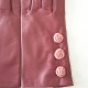 Gants en cuir d'agneau rose antique blossom "MIA".