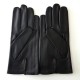 Leather gloves of lamb brown red "AKANO".