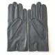 Gants en cuir d'agneau charcoal "STEEVE".