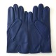 Leather gloves of lamb blue berry "STEEVE".