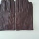 Gants en cuir d'agneau bordeaux "STEEVE".