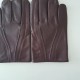 Leather gloves of lamb burgundy "STEEVE".