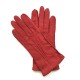 Leather Gloves of lamb red "PATT".