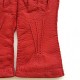 Gants en cuir de pécari rouge "PATT".