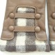Leather gloves of lamb sand and white "JOSEPHA"