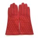 Gants en cuir d'agneau pj red maïs "SEREN".