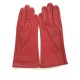 Leather gloves of lamb pj red maize "SEREN".